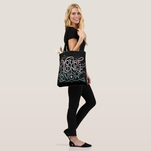 Je bent een van ons nu kleurrijk grafisch tote bag (Op model)