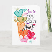 Je bent een Werk van Hart-valentijnskaart Kaart (Voorkant)