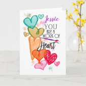 Je bent een Werk van Hart-valentijnskaart Kaart (Gele Bloem)