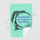 Je bent een Zeemeermin Golfhanddoek (Insitu)