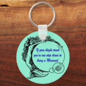 Je bent een Zeemeermin Sleutelhanger (Voorkant)
