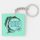 Je bent een Zeemeermin Sleutelhanger (Achterkant)