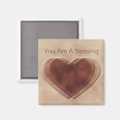 "Je bent een zegennet" Magnet Magneet (Voorkant / Achterkant)