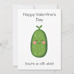 Je bent een zuurpruim! – Grappige augurk Valentijn Kaart