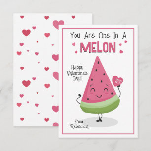 Je bent er een in een Melon Valentijns klaslokaal Kaart