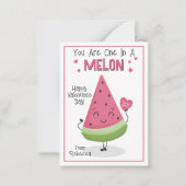 Je bent er een in een Melon Valentijns klaslokaal Notitiekaartje (Voorkant)