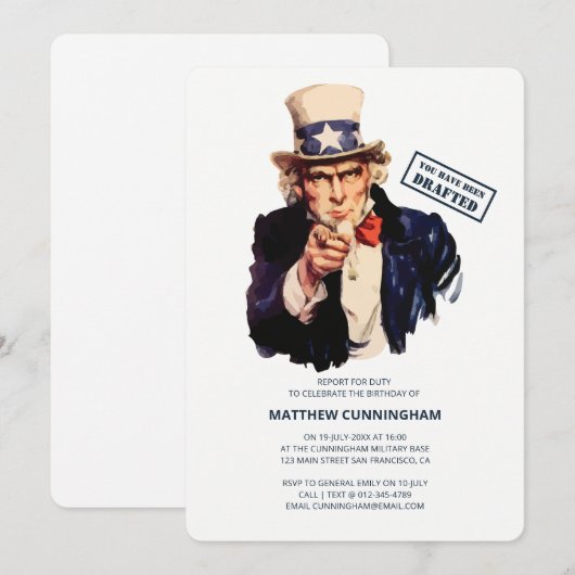 Je bent er klaar voor. B-Day Celebration Kaart (Voorkant / Achterkant)