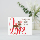 Je bent erg aardig tegen me grappig Valentijn Brie Briefkaart (Staand voorkant)