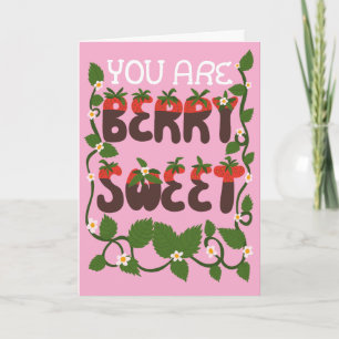Je Bent Erg Lekker Chocolade Aardbeien Kaart