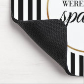 Je bent geboren om typografie Mousepad te sprankel Muismat (Hoek)