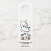 Je bent gedronken wijn bier alcohol Halloween Flessenhanger (Voorkant)