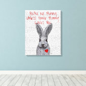 Je bent geen Bunny Canvas Afdruk (Insitu (Houten vloer))