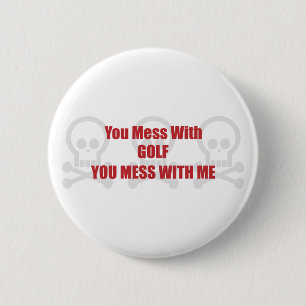 Je bent gek op Golf... Ronde Button 5,7 Cm