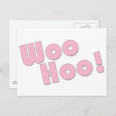 Je bent gek! WooHoo! Briefkaart (Voorkant / Achterkant)