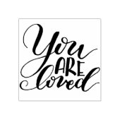 Je bent geliefd 2x2 rubberstempel (Afrduk)