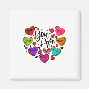 Je Bent Geliefd Bent Waardig Genoeg Candy Heart Le Magneet