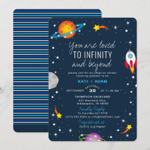 Je bent geliefd Boy Adoptie Baby shower Kaart