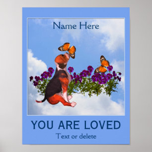 Je bent geliefd Inspirerend gepersonaliseerd Poster