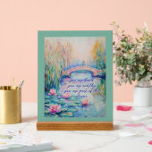 Je bent geliefd Monet geïnspireerd acryl teken Acryl Bord (Huwelijk)