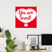 Je bent geliefd! Poster (Thuiskantoor)