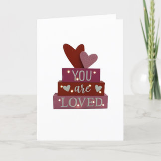 ** JE BENT GELIEFD *** ROMANTISCHE KERST KAART