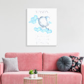 Je bent geliefd Schattige Baby Boy Elephant gepers Canvas Afdruk (Insitu (Woonkamer))