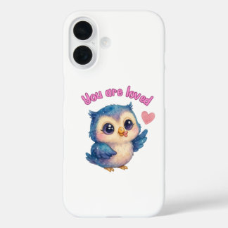 Je bent geliefd - Schattigee affirmatie Sierkussen iPhone 16 Hoesje