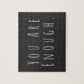 JE BENT GENOEG | Inspirerend Word Art Graphic Legpuzzel (Verticaal)