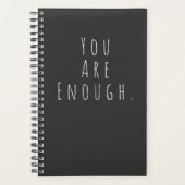 JE BENT GENOEG | Inspirerend Word Art Graphic Planner (Voorkant)