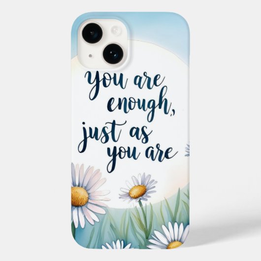 Je bent genoeg - Mindful Healing Quote Mok Case-Mate iPhone Case (Achterkant)