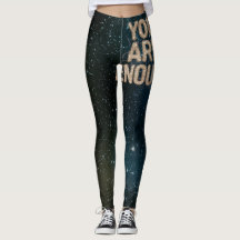 "JE BENT GENOEG: MOTIVATIE LEGGINGS MONDIGER MAKEN