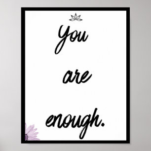 Je bent genoeg, Quote Poster