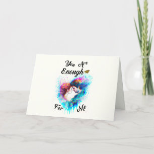 Je bent genoeg voor mij, Valentijn van overliefde Bedankkaart