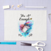 Je bent genoeg voor mij, Valentijn van overliefde Tissuepapier (Craft)