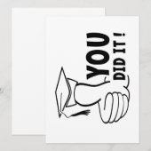 Je bent geslaagd of je hebt het gehaald, diploma (Voorkant / Achterkant)