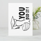 Je bent geslaagd of je hebt het gehaald, diploma (Staand voorkant)