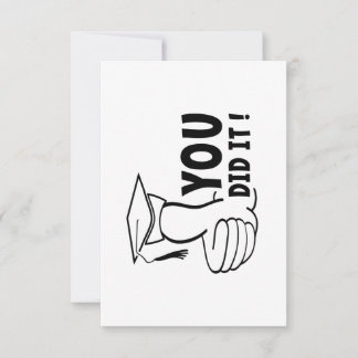 Je bent geslaagd of je hebt het gehaald, diploma kaart