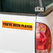 JE BENT GESPEELD BUMPERSTICKER (Op Truck)