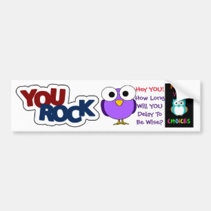 Je bent gesteente, vertraging 2b, wise Choices - g Bumpersticker