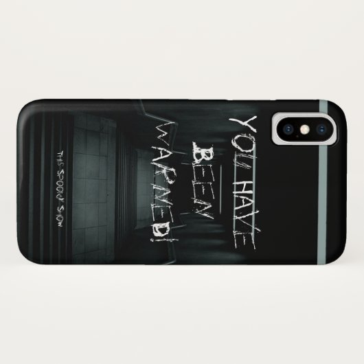 Je bent gewaarschuwd voor iPhone Case (Achterkant (horizontaal))