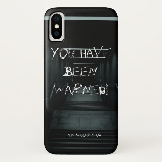 Je bent gewaarschuwd voor iPhone Case (Achterkant)