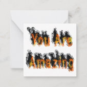 Je bent geweldig Abstract Notitiekaartje (Voorkant)