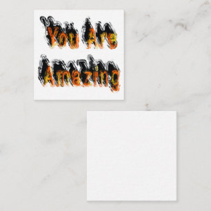 Je bent geweldig Abstract Notitiekaartje