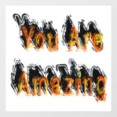 Je bent geweldig Abstract Raamsticker (Vel)