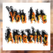 Je bent geweldig Abstract Raamsticker (Vel 2)