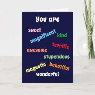 Je bent geweldig: Birthday Kaart