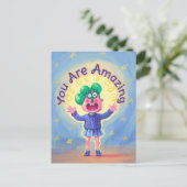 Je bent geweldig briefkaart (Staand voorkant)