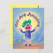 Je bent geweldig briefkaart (Voorkant / Achterkant)