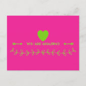 Je bent geweldig! briefkaart (Voorkant)