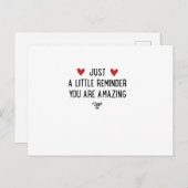 Je bent geweldig briefkaart (Voorkant / Achterkant)